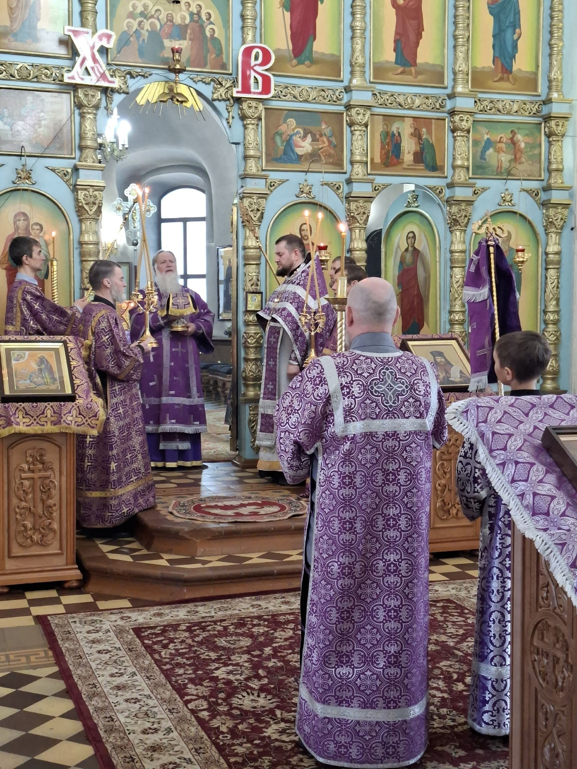 22 марта в день памяти 40-мучеников Севастийских в храме святого апостола Иоанна Богослова п.Игра прошла Божественная литургия свт.Василия Великого
